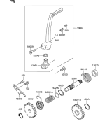 SUZUKI, RM 65 EU K5, KICKSTARTER MECHANISMUS