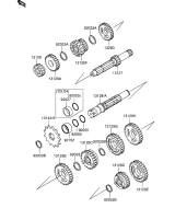 SUZUKI, RM 65 EU K5, GETRIEBE