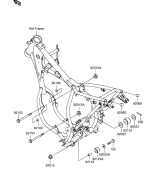 SUZUKI, RM 65 EU K5, MOTOR HALTERUNG