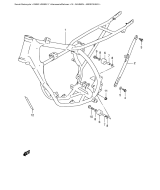 SUZUKI, RM 80 EU Y, RAHMEN ABDECKUNG