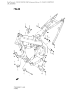 SUZUKI, RMZ 450 EU K9, RAHMEN ABDECKUNG