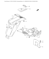 SUZUKI, SV 1000 K3, HINTERER KOTFLUEGEL