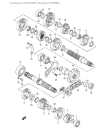 SUZUKI, SV 1000 K3, GETRIEBE