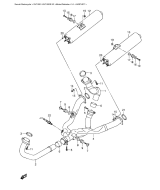 SUZUKI, SV 1000 S K3, AUSPUFF