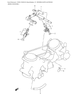 SUZUKI, SV 650 K5, DROSSELKLAPPE HALTERUNG