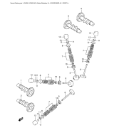 SUZUKI, SV 650 K5, NOCKENWELLE VENTIL