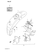 SUZUKI, VS 750 Intruder G, HINTERER KOTFLUEGEL