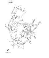 SUZUKI, VS 750 Intruder G, RAHMEN ABDECKUNG