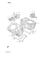 SUZUKI, VS 750 Intruder G, ZYLINDER