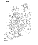 SUZUKI, VS 750 Intruder G, ZYLINDER KOPF REAR
