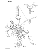 SUZUKI, VS 750 Intruder G, VERGASER REAR